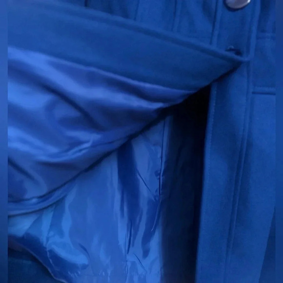 NWOT-DELIAS Blue Pleated Button Down Coat Y2K.‎ Size Medium. - Picture 5 of 9